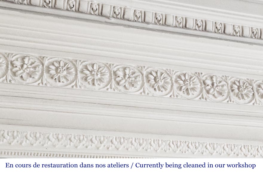 Louis XVI style trumeau decorated with a floral frieze Louis XVI style trumeau decorated with a floral frieze-1