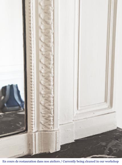 Louis XVI style trumeau decorated with a floral frieze Louis XVI style trumeau decorated with a floral frieze-5