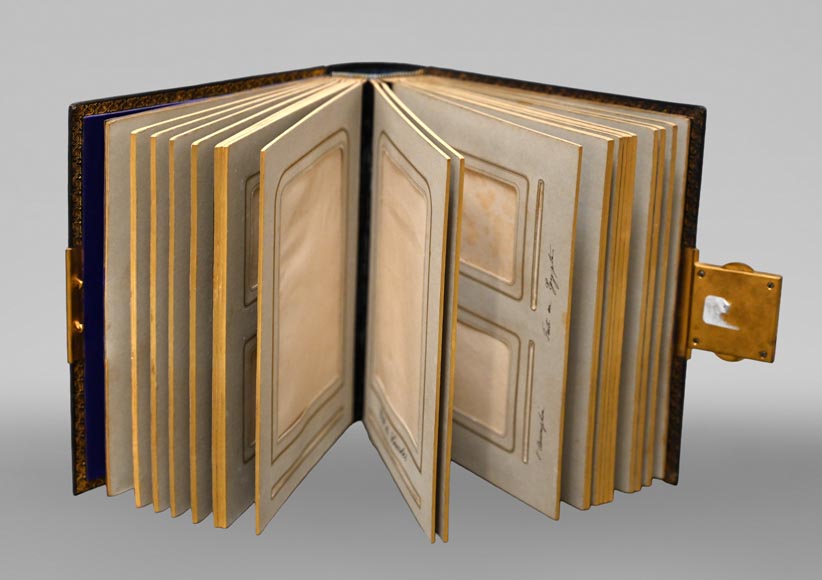 Julien-Nicolas Rivart (1802-1867) – Photo album with porcelain marquetry decoration on leather Julien-Nicolas Rivart (1802-1867) – Photo album with porcelain marquetry decoration on leather-4