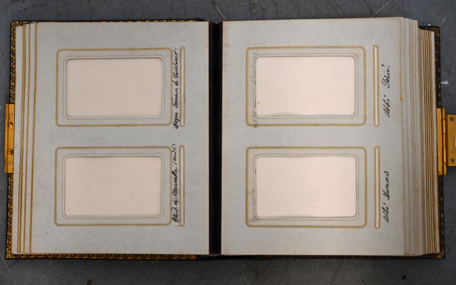 Julien-Nicolas Rivart (1802-1867) – Photo album with porcelain marquetry decoration on leather Julien-Nicolas Rivart (1802-1867) – Photo album with porcelain marquetry decoration on leather-5