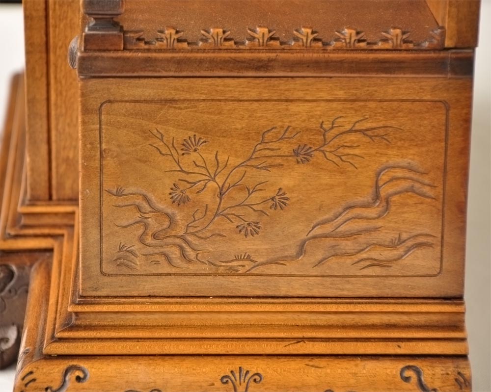 Japanese-style humidor with enameled decoration Japanese-style humidor with enameled decoration-4