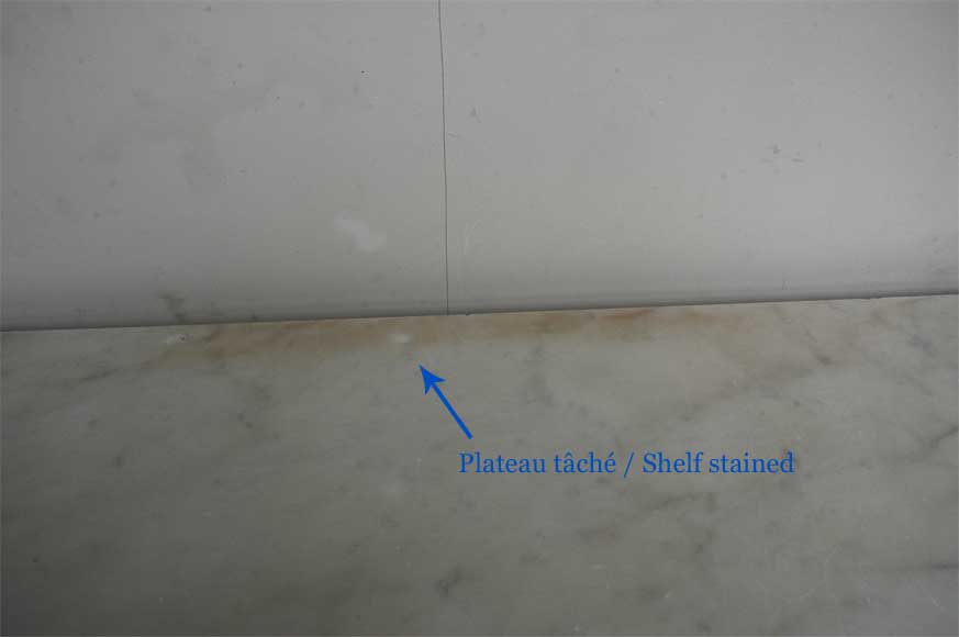 Louis XV style Carrara marble mantel Louis XV style Carrara marble mantel-8