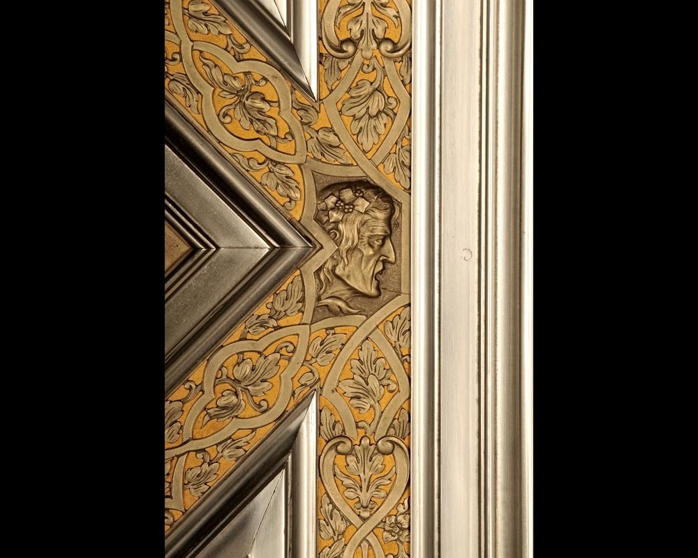 BERGUE Adolphe, An Exceptional Pair of Neo-Renaissance Doors BERGUE Adolphe, An Exceptional Pair of Neo-Renaissance Doors-13