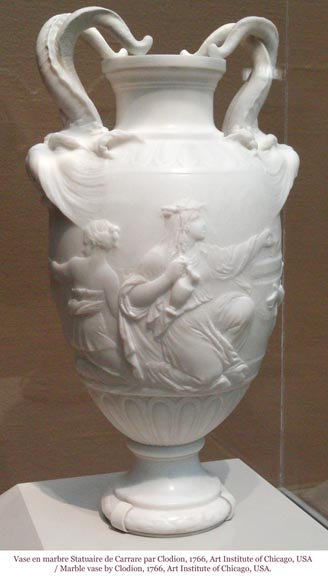 Ferdinand BARBEDIENNE - Pair of Neo-Classic bronze lamps after a model by Clodion Ferdinand BARBEDIENNE - Pair of Neo-Classic bronze lamps after a model by Clodion-10