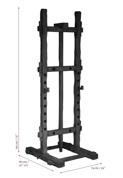 Antique oak wood easel, 1940's Antique oak wood easel, 1940's-4