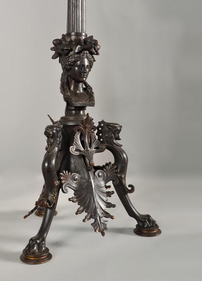 Pair of Candelabras with storks Pair of Candelabras with storks-6