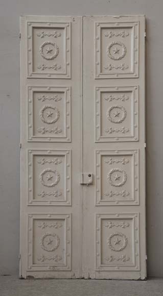Double neo-classic door based on a drawing by Percier and Fontaine Double neo-classic door based on a drawing by Percier and Fontaine-7