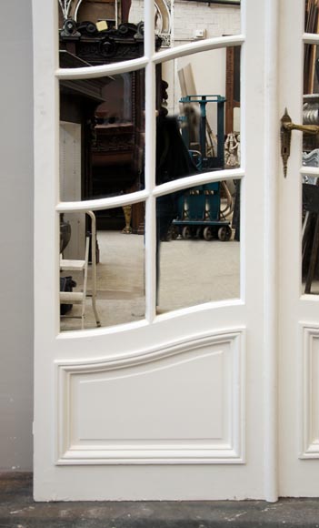 One interior double doors with mirrors One interior double doors with mirrors-2