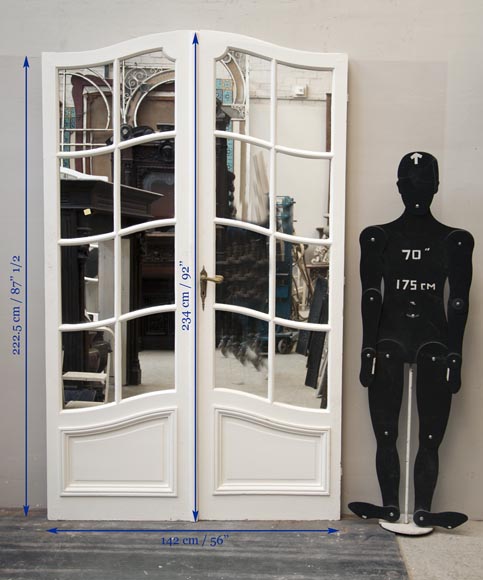 One interior double doors with mirrors One interior double doors with mirrors-8