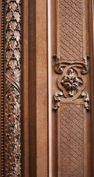 Exceptional antique oak wood fireplace made after the model of the fireplace in the Hercules Salon in Versailles Palace Exceptional antique oak wood fireplace made after the model of the fireplace in the Hercules Salon in Versailles Palace-13