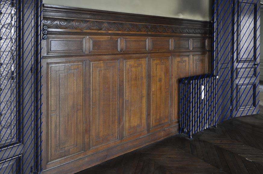 Set of oak carved panels with vitruvian scroll Set of oak carved panels with vitruvian scroll-7