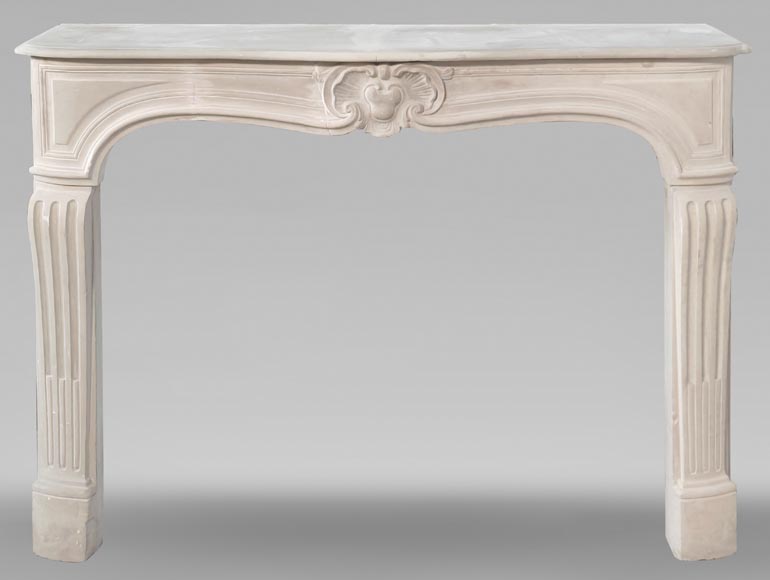 Louis XV style stone fireplace Louis XV style stone fireplace-0