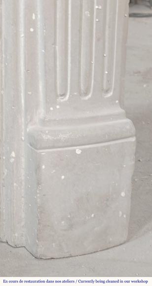 Louis XV style stone fireplace Louis XV style stone fireplace-5