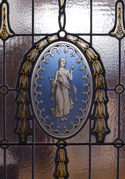 Exceptional antique Regency style complete paneled room in mahogany marquetry with fireplace, France 19th century Exceptional antique Regency style complete paneled room in mahogany marquetry with fireplace, France 19th century-22