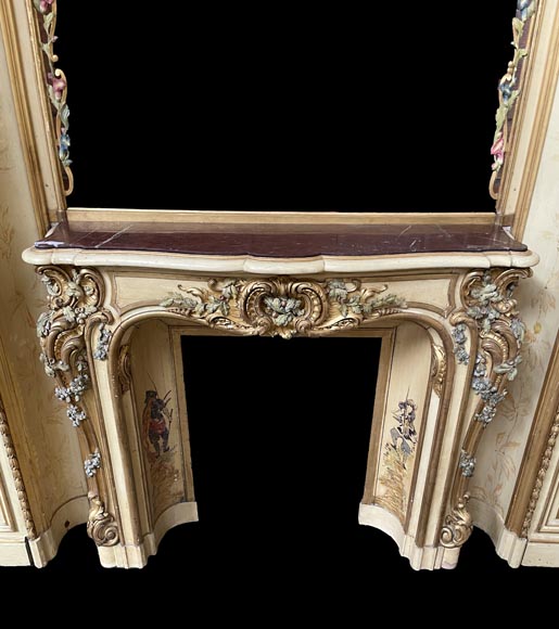 Panelled room with fine chinoiserie decoration from the Villa Les Cèdres,  King Leopold II’s residence  in Saint-Jean-Cap-Ferrat, Côte d’Azur Panelled room with fine chinoiserie decoration from the Villa Les Cèdres,  King Leopold II’s residence  in Saint-Jean-Cap-Ferrat, Côte d’Azur-9