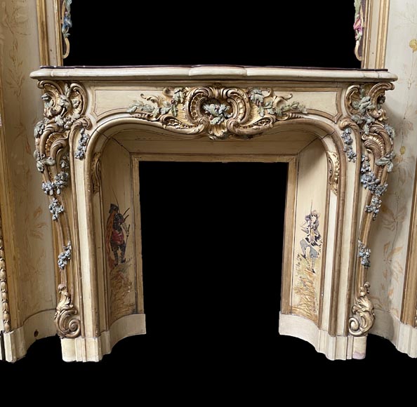 Panelled room with fine chinoiserie decoration from the Villa Les Cèdres,  King Leopold II’s residence  in Saint-Jean-Cap-Ferrat, Côte d’Azur Panelled room with fine chinoiserie decoration from the Villa Les Cèdres,  King Leopold II’s residence  in Saint-Jean-Cap-Ferrat, Côte d’Azur-10