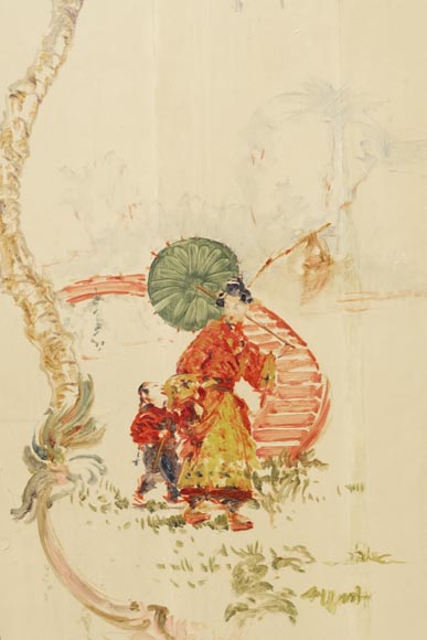 Panelled room with fine chinoiserie decoration from the Villa Les Cèdres,  King Leopold II’s residence  in Saint-Jean-Cap-Ferrat, Côte d’Azur Panelled room with fine chinoiserie decoration from the Villa Les Cèdres,  King Leopold II’s residence  in Saint-Jean-Cap-Ferrat, Côte d’Azur-18