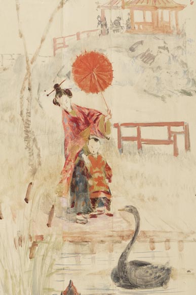 Panelled room with fine chinoiserie decoration from the Villa Les Cèdres,  King Leopold II’s residence  in Saint-Jean-Cap-Ferrat, Côte d’Azur Panelled room with fine chinoiserie decoration from the Villa Les Cèdres,  King Leopold II’s residence  in Saint-Jean-Cap-Ferrat, Côte d’Azur-19