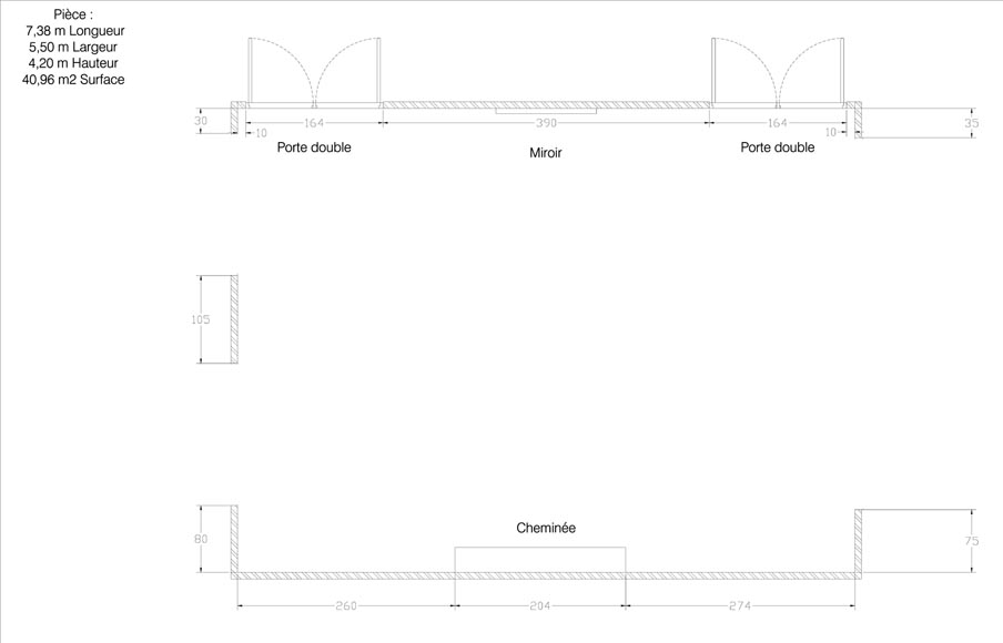 Rare Napoleon III paneled room in blackened wood with its monumental fireplace in stucco in imitation of porphyry Rare Napoleon III paneled room in blackened wood with its monumental fireplace in stucco in imitation of porphyry-10