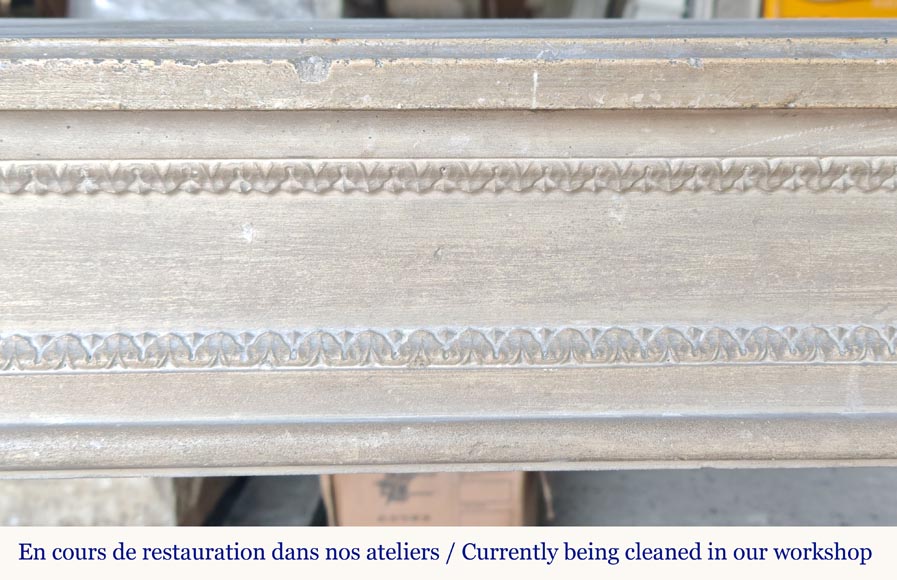 Louis XVI style stone mantel Louis XVI style stone mantel-1