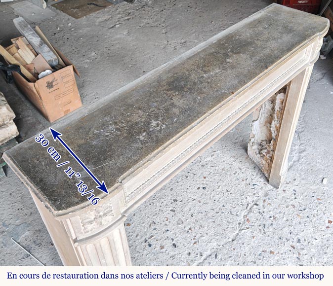 Louis XVI style stone mantel Louis XVI style stone mantel-9