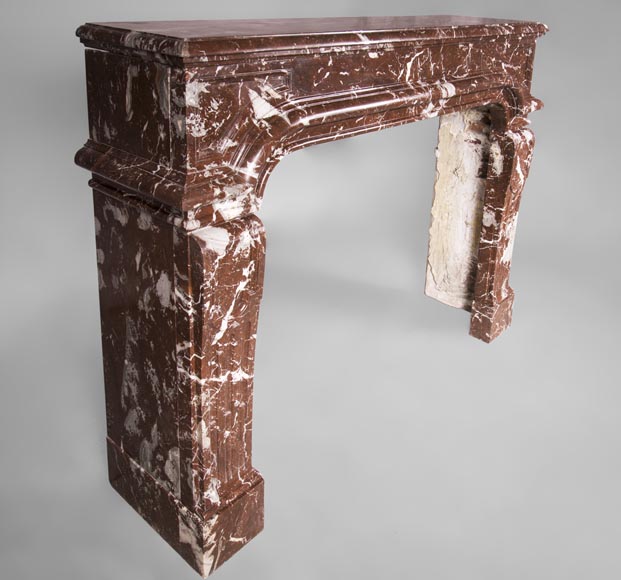 Antique Regence period fireplace in Red from the North marble Antique Regence period fireplace in Red from the North marble-2