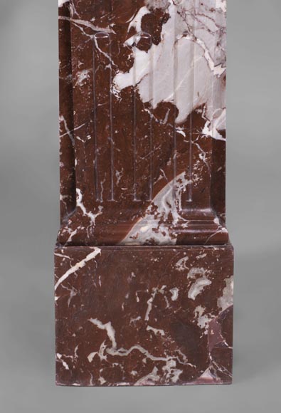 Antique Regence period fireplace in Red from the North marble Antique Regence period fireplace in Red from the North marble-8