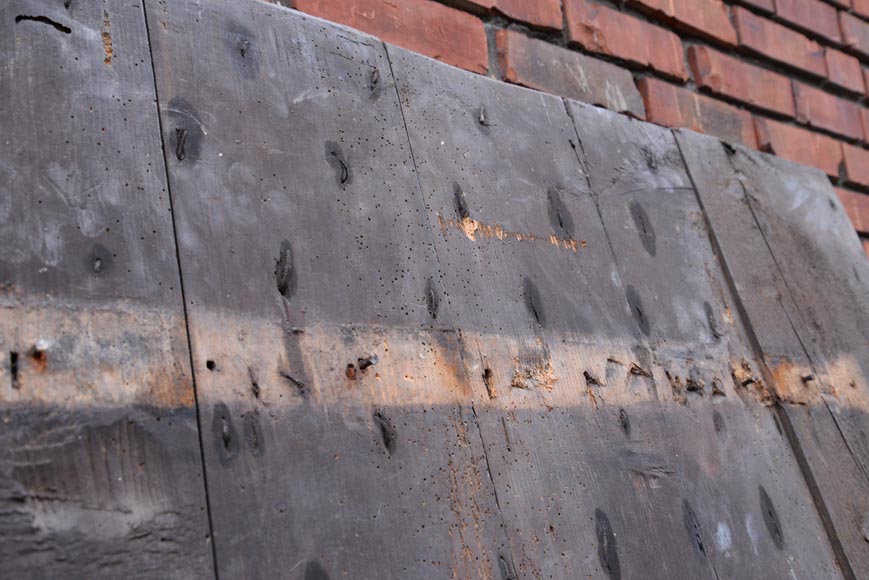 Rare antique door in oak wood with nails, 18th century Rare antique door in oak wood with nails, 18th century-10