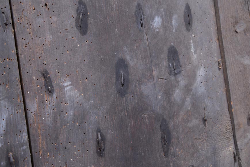 Rare antique door in oak wood with nails, 18th century Rare antique door in oak wood with nails, 18th century-11