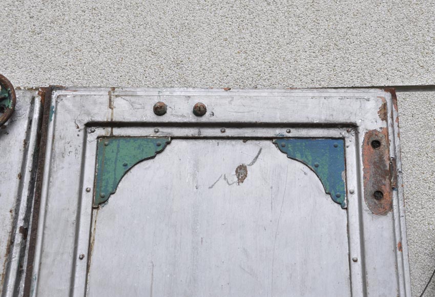 Antique set of eight industrial boiler room doors  Antique set of eight industrial boiler room doors -6