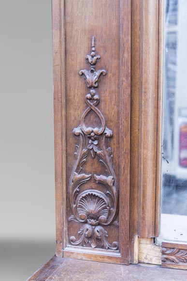 BARDIE Armand (cabinetmaker) - An antique Napoleon III style fireplace with its overmantel BARDIE Armand (cabinetmaker) - An antique Napoleon III style fireplace with its overmantel-5