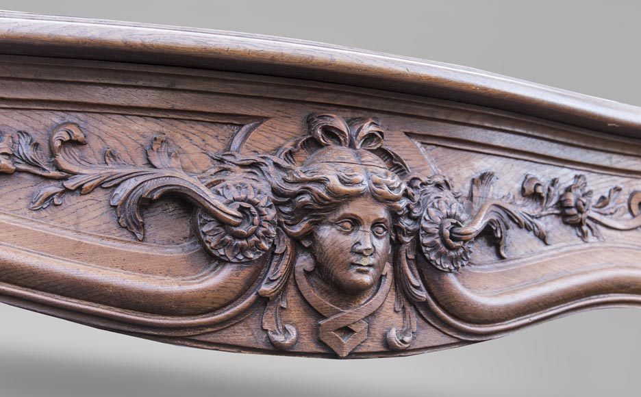 BARDIE Armand (cabinetmaker) - An antique Napoleon III style fireplace with its overmantel BARDIE Armand (cabinetmaker) - An antique Napoleon III style fireplace with its overmantel-9