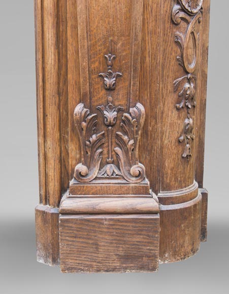 BARDIE Armand (cabinetmaker) - An antique Napoleon III style fireplace with its overmantel BARDIE Armand (cabinetmaker) - An antique Napoleon III style fireplace with its overmantel-16