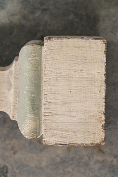 Set of painted carved wooden staircase balusters Set of painted carved wooden staircase balusters-5