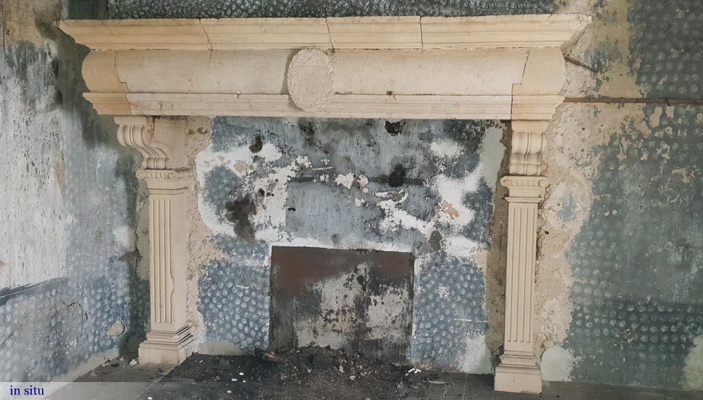 An important 17th century stone fireplace An important 17th century stone fireplace-2