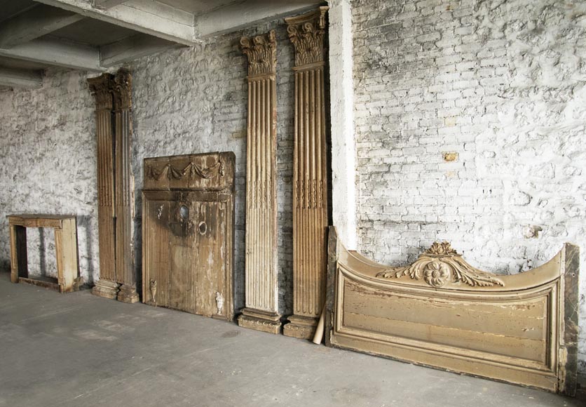 Set of Louis XVI period woodwork elements Set of Louis XVI period woodwork elements-0