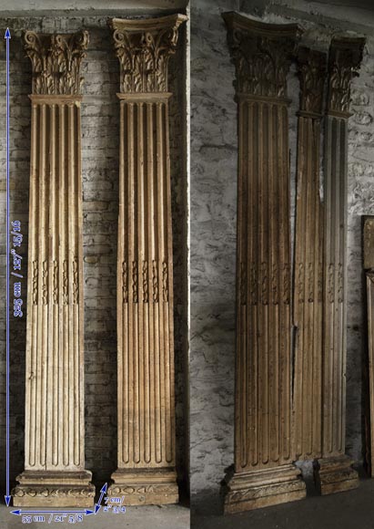 Set of Louis XVI period woodwork elements Set of Louis XVI period woodwork elements-14