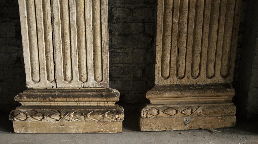 Set of Louis XVI period woodwork elements Set of Louis XVI period woodwork elements-17