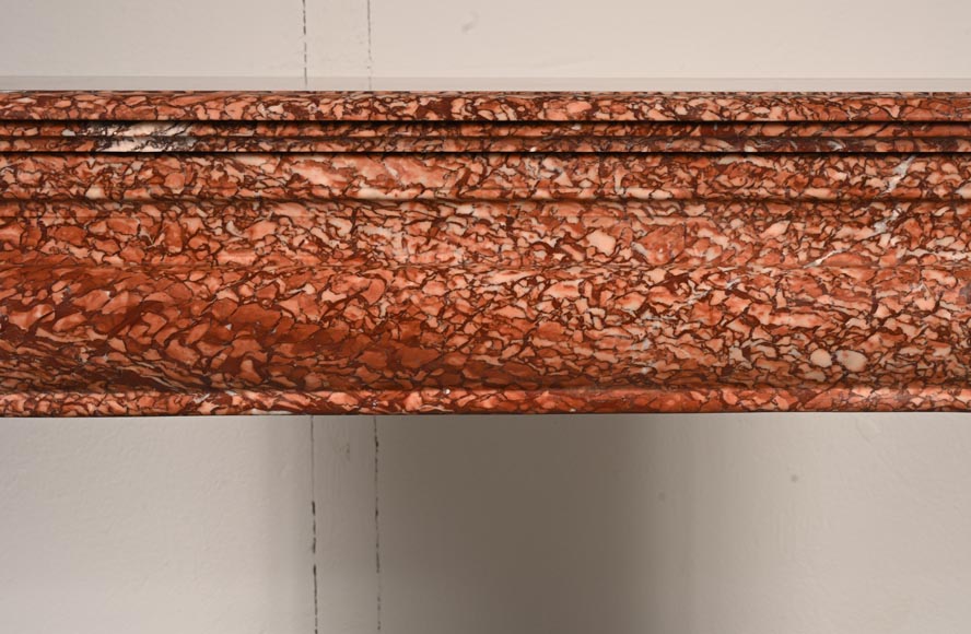 Louis XIV style mantel in red Campan marble Louis XIV style mantel in red Campan marble-1