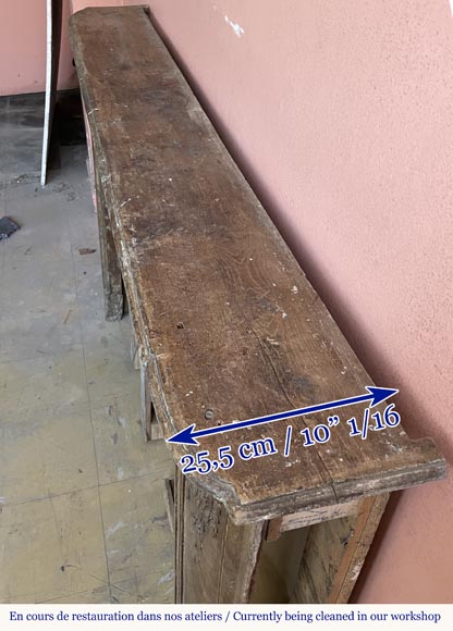 Louis XVI period mantel in oak Louis XVI period mantel in oak-10