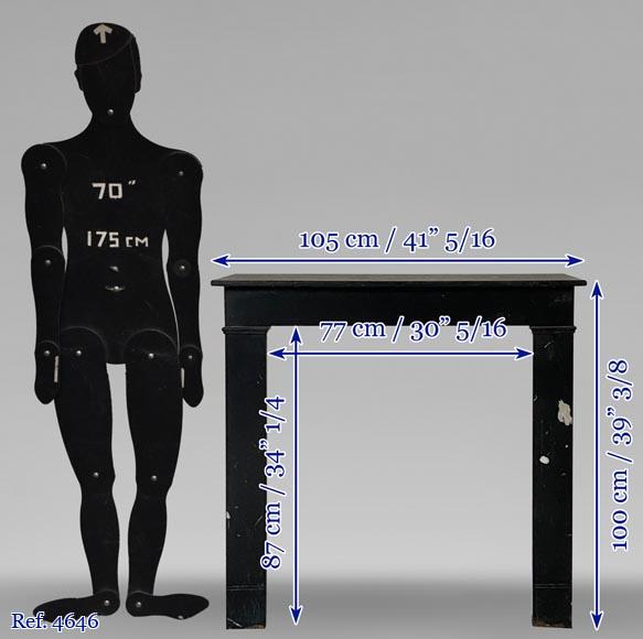 Small mantel in Black marble Small mantel in Black marble-7