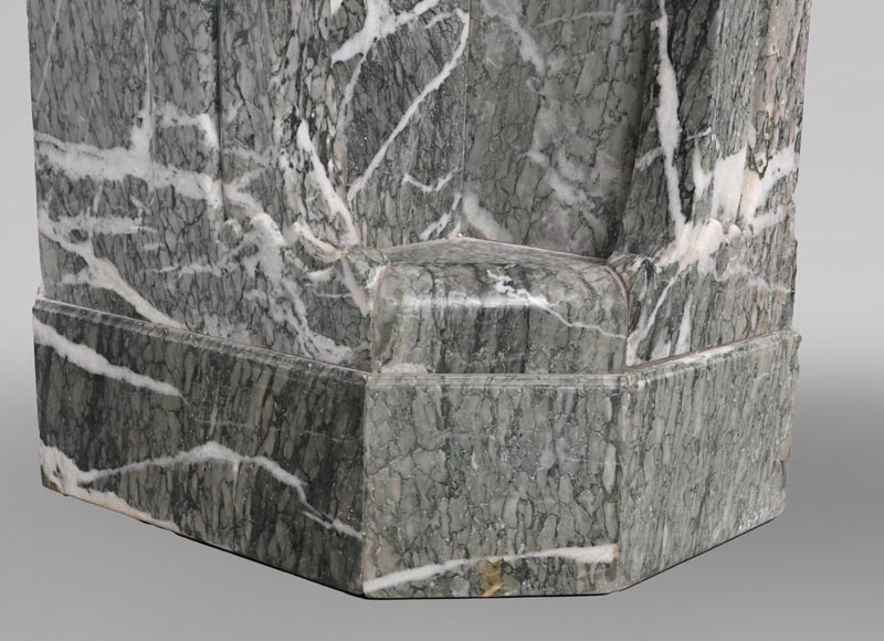 Tony SELMERSHEIM, Art Nouveau Mantelpiece in Green Campan Marble, 1910 Tony SELMERSHEIM, Art Nouveau Mantelpiece in Green Campan Marble, 1910-7