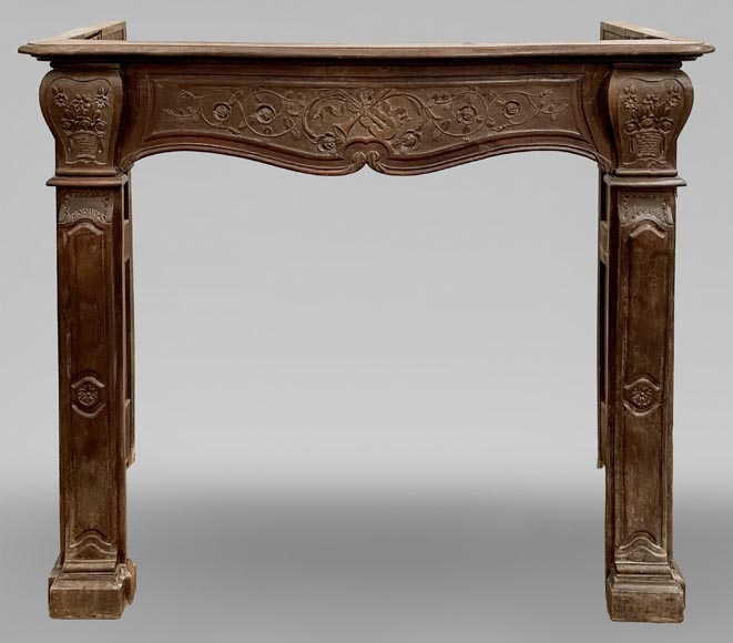 Louis XV period oak fireplace Louis XV period oak fireplace-0