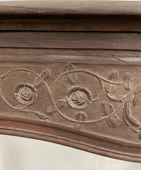 Louis XV period oak fireplace Louis XV period oak fireplace-3