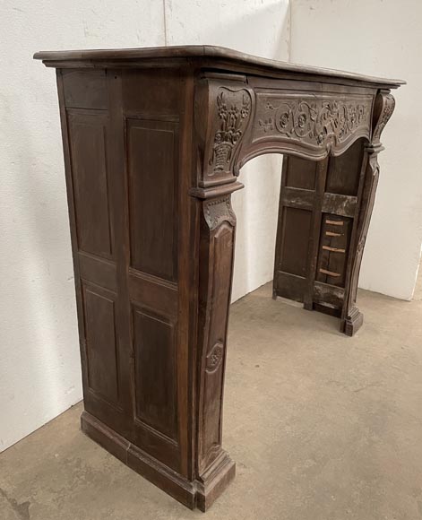 Louis XV period oak fireplace Louis XV period oak fireplace-4