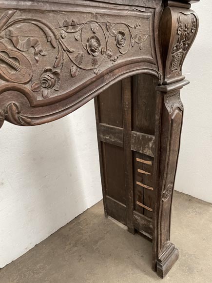 Louis XV period oak fireplace Louis XV period oak fireplace-11