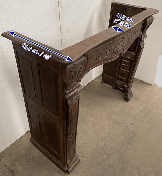 Louis XV period oak fireplace Louis XV period oak fireplace-12