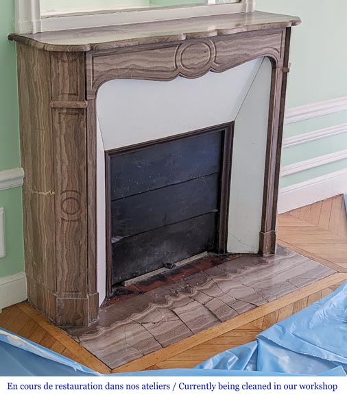 Lunel stone mantel model Pompadour Lunel stone mantel model Pompadour-2