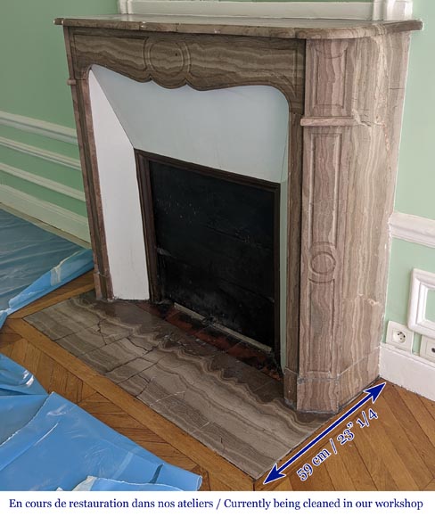 Lunel stone mantel model Pompadour Lunel stone mantel model Pompadour-5