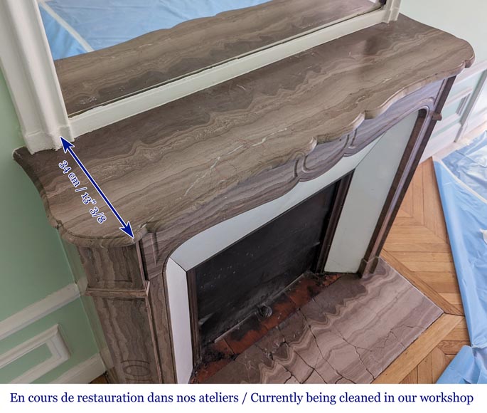 Lunel stone mantel model Pompadour Lunel stone mantel model Pompadour-9